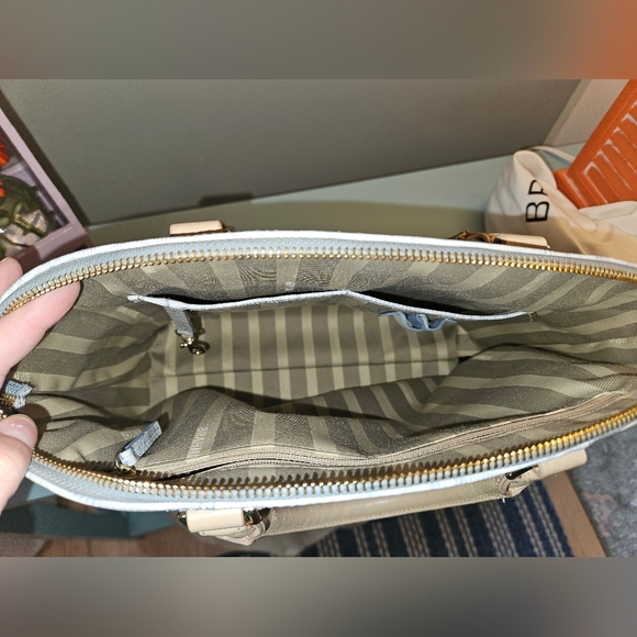 Brahmin Duxbury large Satchel Bluestone Habenera crossbody - Picture 4 of 4